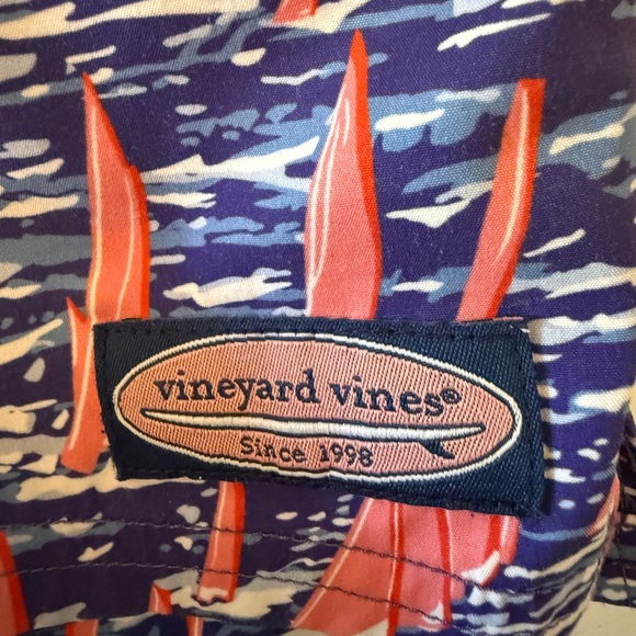 Vineyard Vines Printed Chappy Swim Trunks Sailing Ocean Reef 3T - Picture 4 of 4